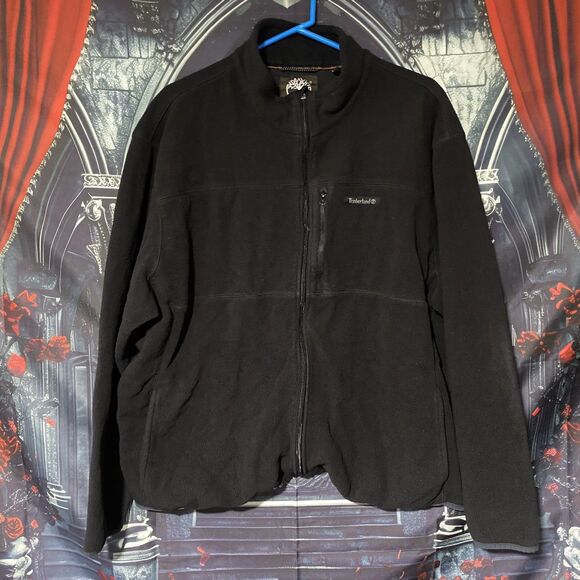 Timberland Full Zip-Up Men's Black Jacket 2XL - Outdoor Hiking Hunting Winter - Picture 1 of 8
